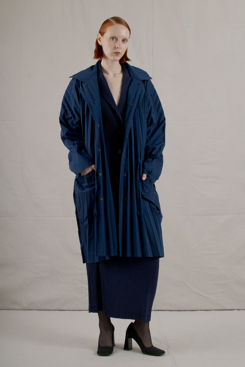 Y2K Homme Plisse Issey Miyake Blue Pleated Coat – Lust and Fond