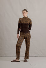 Load image into Gallery viewer, Y2K Issey Miyake Printed Brown Pleated Set