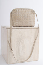 Load image into Gallery viewer, 1980&#39;s Fendi Bone Crocodile Embossed Leather Crossbody Bag
