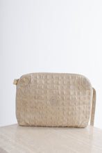Load image into Gallery viewer, 1980&#39;s Fendi Bone Crocodile Embossed Leather Crossbody Bag
