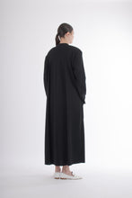 Load image into Gallery viewer, 1982 Issey Miyake Black Knit Maxi Sweater Coat
