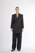 Load image into Gallery viewer, 1980&#39;s Kansai Yamamoto  Black Pleated Blazer
