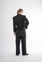Load image into Gallery viewer, 1980&#39;s Kansai Yamamoto  Black Pleated Blazer
