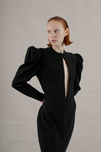 Load image into Gallery viewer, 1980&#39;s Galanos Sheer Back Black Gown

