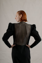 Load image into Gallery viewer, 1980&#39;s Galanos Sheer Back Black Gown
