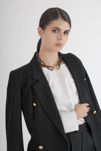 Load image into Gallery viewer, 1990&#39;s Claude Montana Black Double Breasted Blazer

