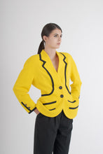 Load image into Gallery viewer, 1980&#39;s Chanel Yellow Bouclé Blazer
