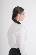 Load image into Gallery viewer, 2000&#39;s COMME des GARÇONS White Tuxedo Ruffle Shirt
