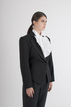 Load image into Gallery viewer, 1980&#39;s Gianfranco Ferre Black Tuxedo Blazer
