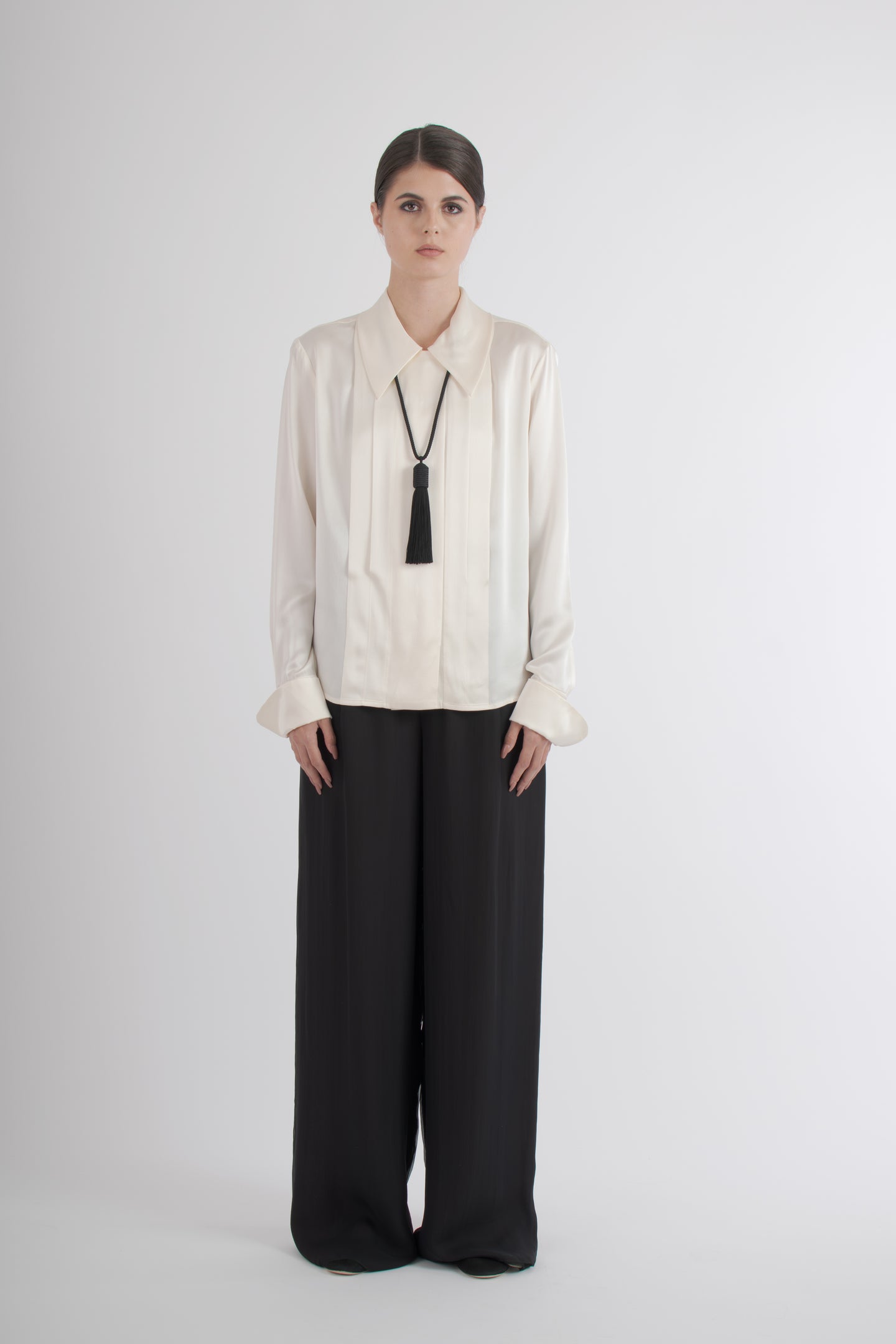 1980's Chanel Cream Silk Blouse