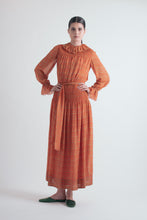 Load image into Gallery viewer, 1970&#39;s Treacy Lowe London Tissue Silk Smocked Maxi dress
