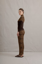 Load image into Gallery viewer, Y2K Issey Miyake Printed Brown Pleated Set
