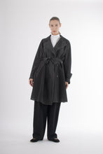 Load image into Gallery viewer, Y2K Issey Miyake Black Lazer Cut Perforated Coat
