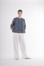 Load image into Gallery viewer, Y2K Issey Miyake Plantation Ikat Textile Top
