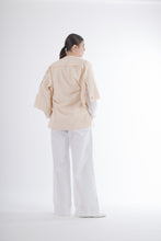 Load image into Gallery viewer, Y2K Issey Miyake Apoc Apricot Sorbet Shrug
