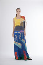 Load image into Gallery viewer, 1970&#39;s Hanae Mori Silk Skirt and Silk Chiffon Scarf
