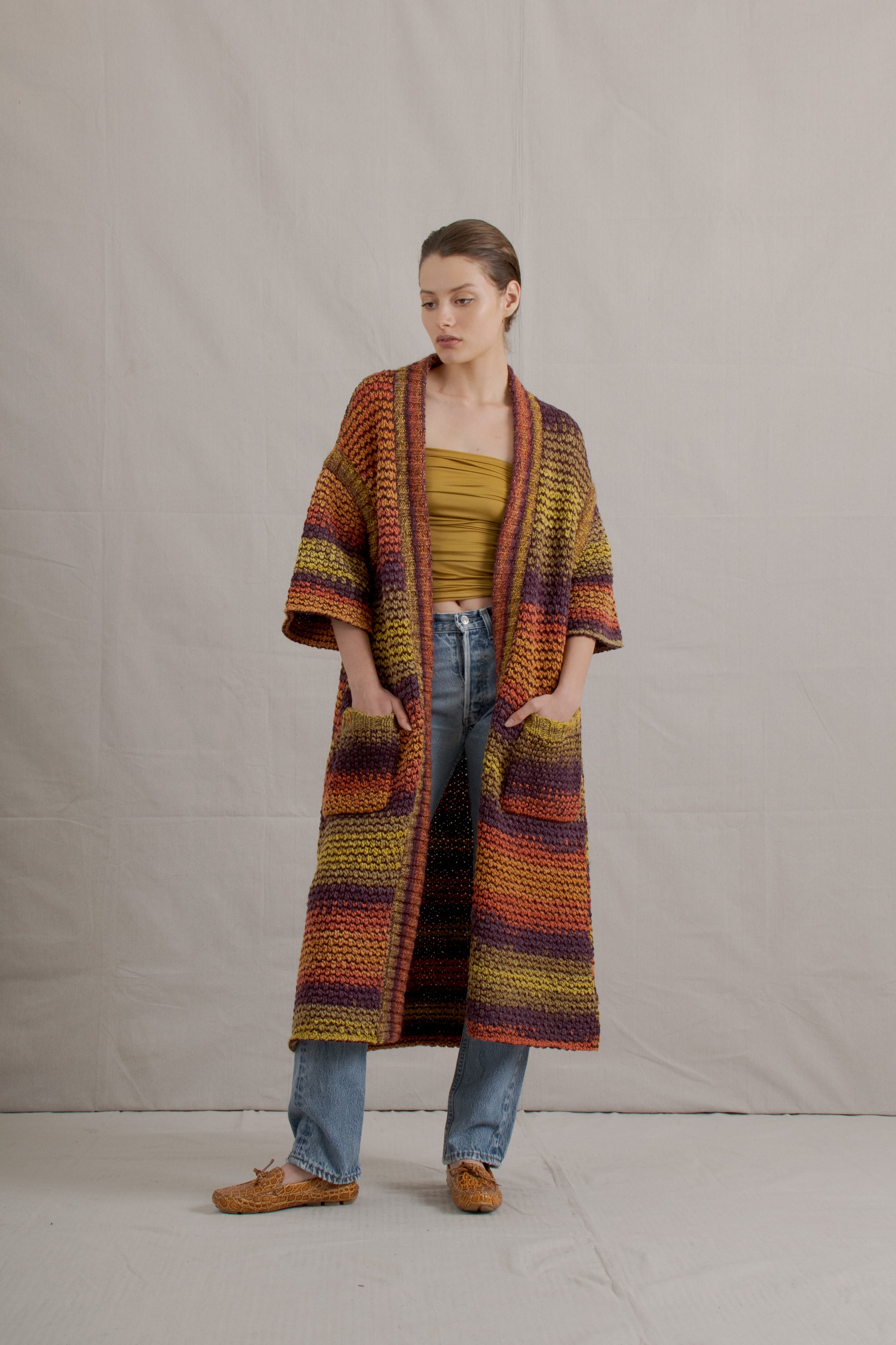 Y2K Chanel Crochet Sweater Coat