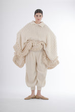Load image into Gallery viewer, 1980&#39;s Norma Kamali Ivory Cable Knit Harem Pants
