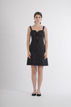 Load image into Gallery viewer, 1990&#39;s Yves Saint Laurent Black Corset Dress
