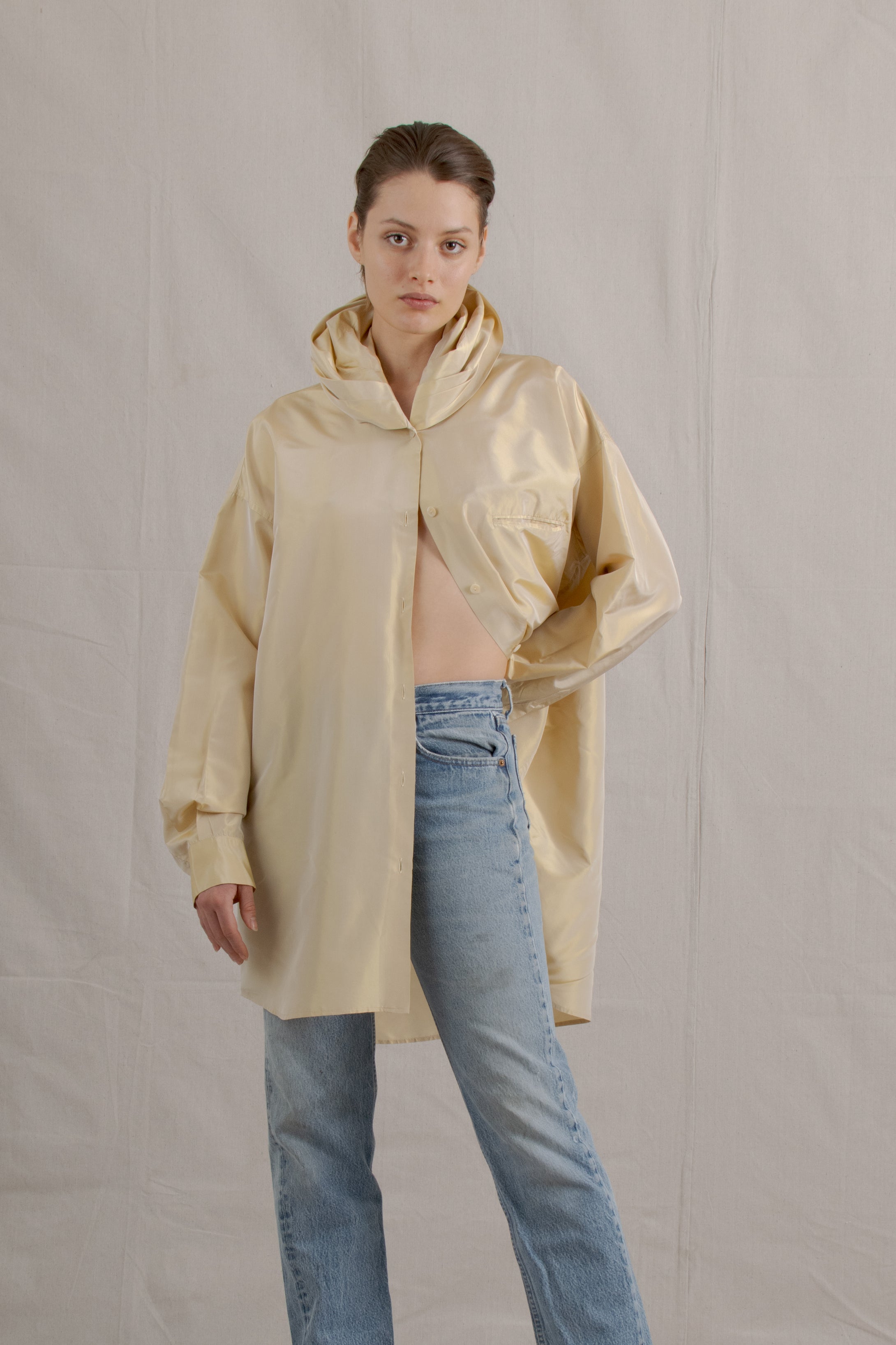 1990's Romeo Gigli Silk Overlay