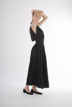 Load image into Gallery viewer, 1960&#39;s Traina Norell Black Silk Jersey Dress
