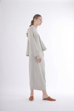 Load image into Gallery viewer, 1984 Issey Miyake Asymmetrical Avant-garde Dove Grey Sweater Dress
