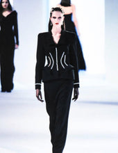 Load image into Gallery viewer, Fall 1998 Thierry Mugler Black Skirt Suit
