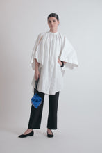Load image into Gallery viewer, Issey Miyake Baobao Metallic Blue Octahedron Wristlet Bag
